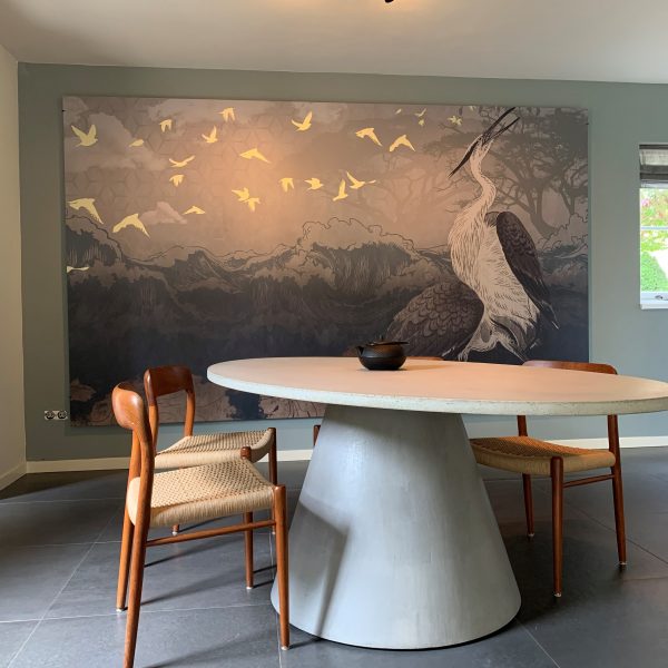 Bogard Beton tafel ovaal cone leg 2