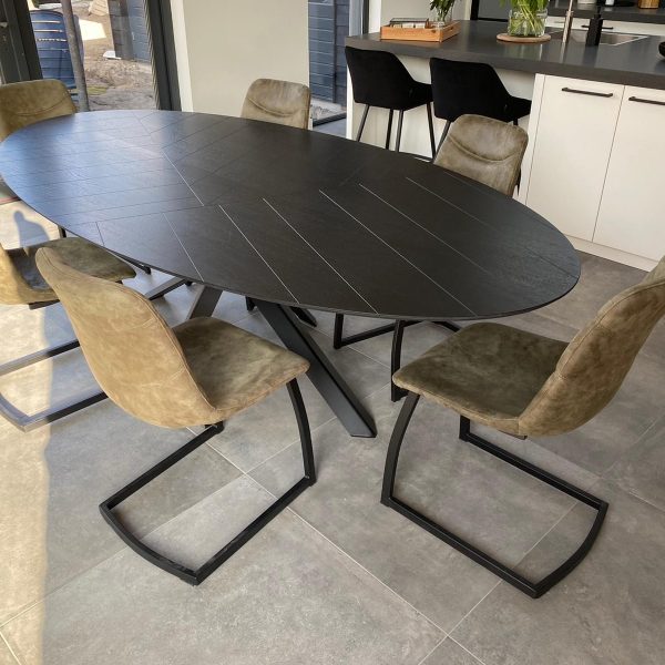 Natuurlijk eiken tafel | Freeslijnen 3
