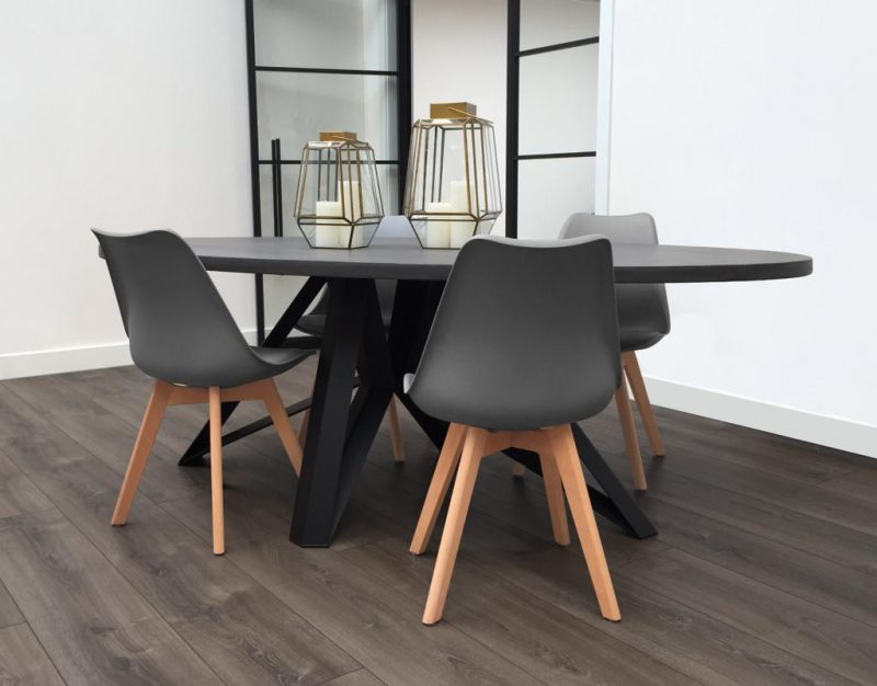Beton Tafel | Charcoal
