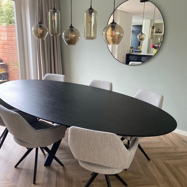 Standaard eiken Tafel zwart 1