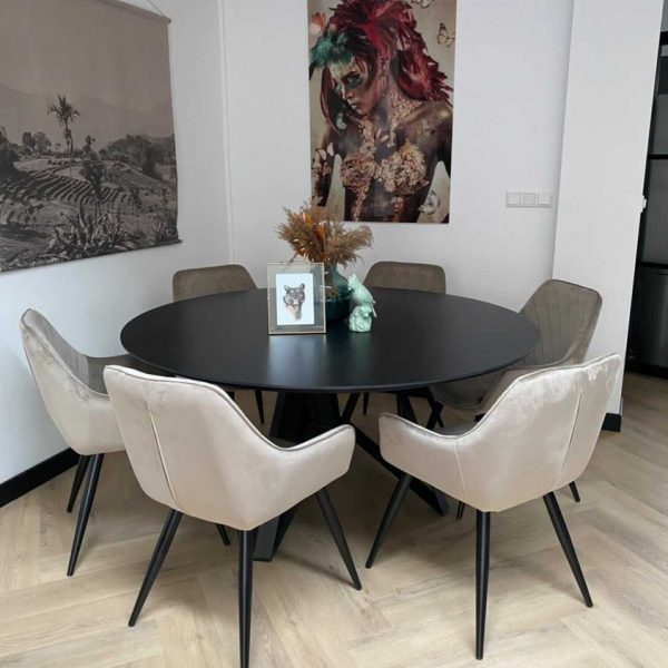 Bogard Linoleum Tafel | Zwart 1