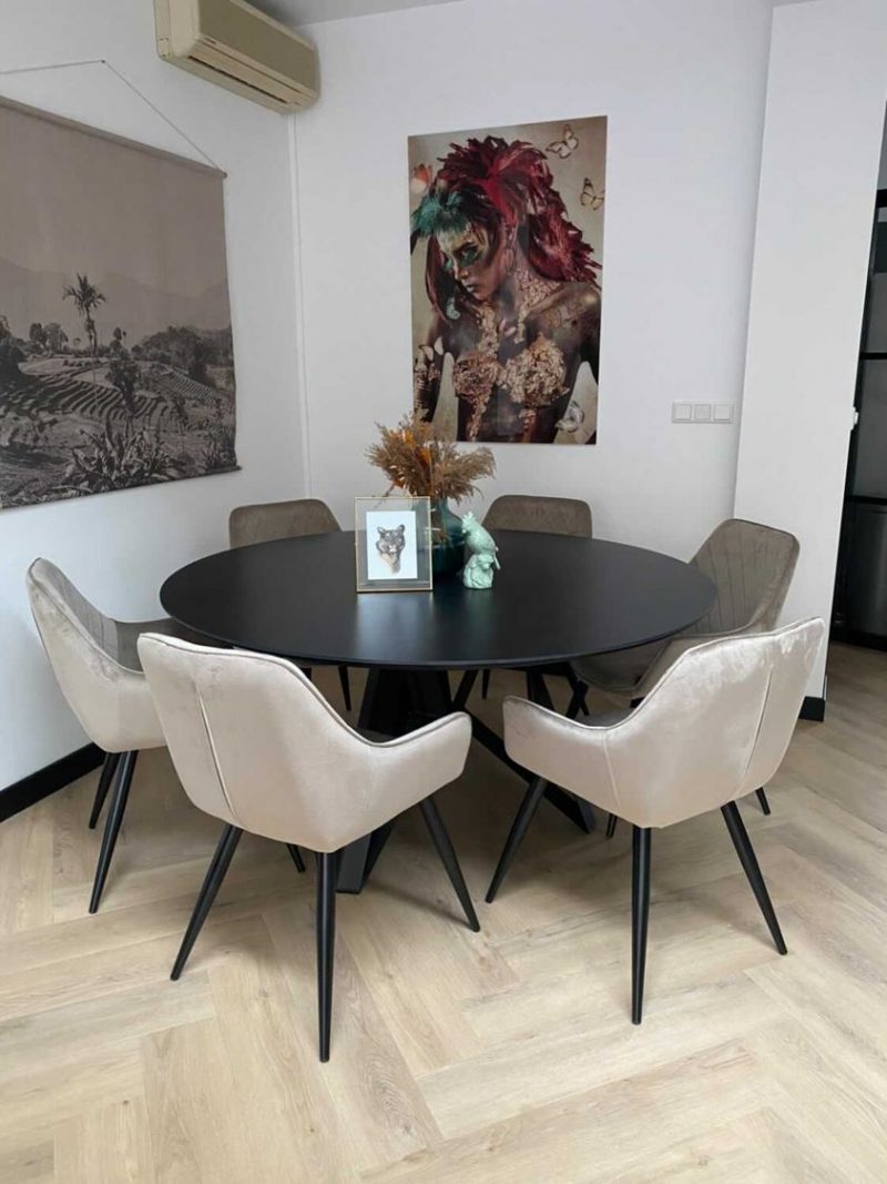 Bogard Linoleum Tafel | Zwart 1