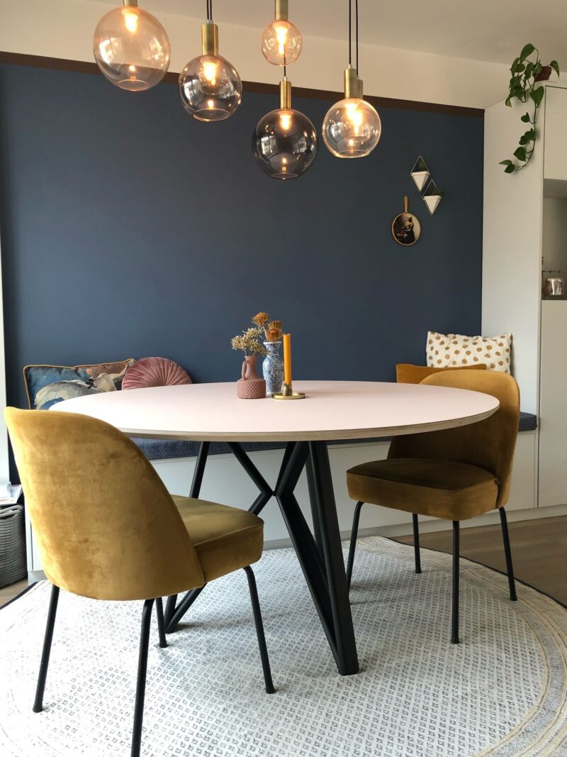 Ronde Linoleum Tafel Bogard 1