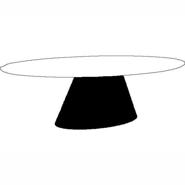 Cone Ovaal Zwart Lak