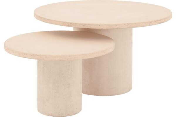 goossens-stone 2 tafels rond beton