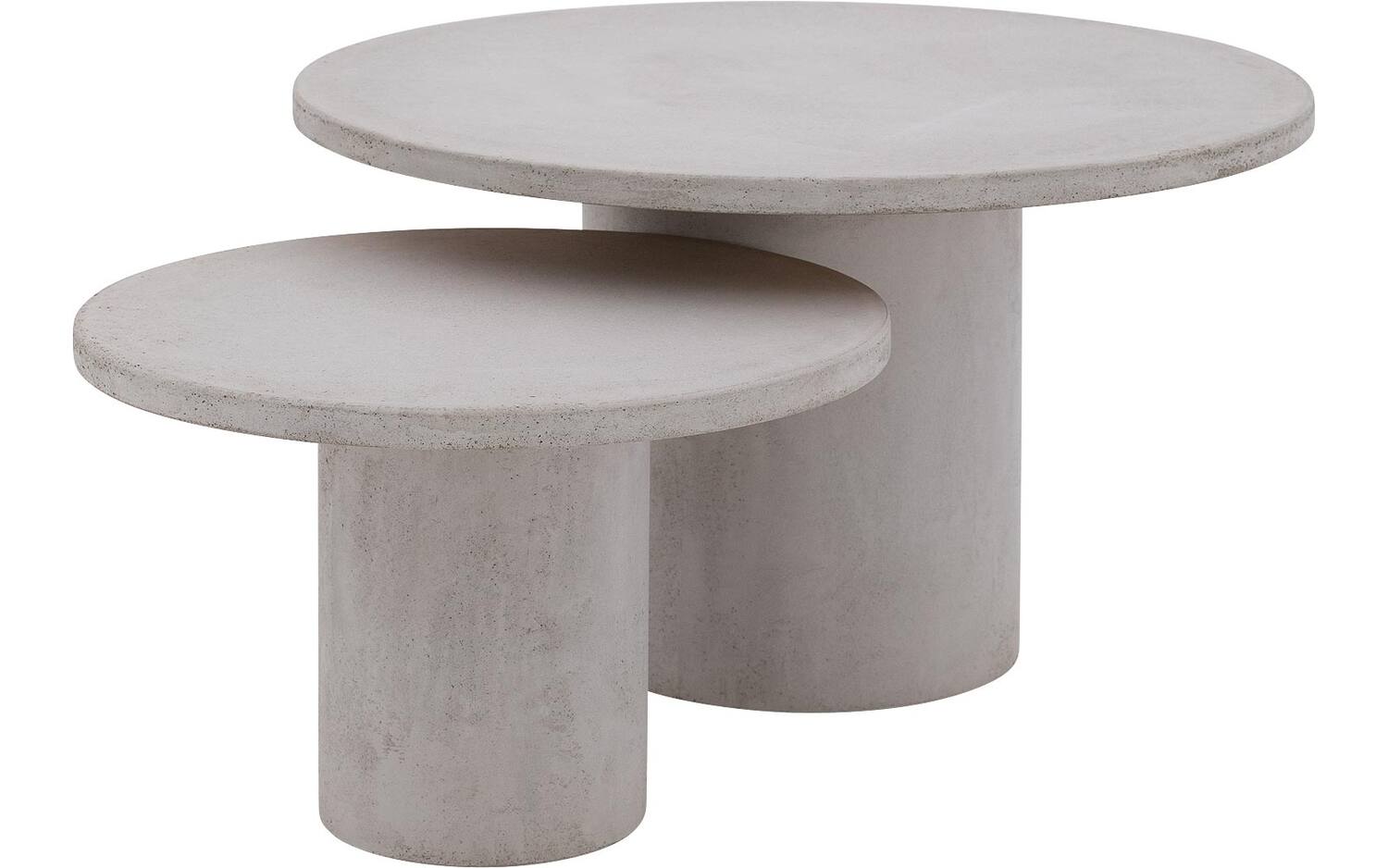 2 ronde betontafels
